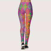 Leggings Chic Mardi Gras Motif arlequin violet (Dos)