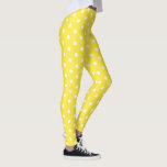 Leggings Chic mignon blanc Pois Motif mode<br><div class="desc">Personnalisé, rétro, cool, mignon, chic, élégant, tendance, respirant, cousu à la main, pois blancs sur les femmes motifs jaunes long de la mode entraînement sport yoga salle de sport course pantalon leggings, qui s'étend pour s'adapter à votre corps, embrasse dans tous les bons endroits, rebondit après le lavage, et ne...</div>