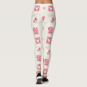 Leggings Chic Red Cream Valentine (Dos)