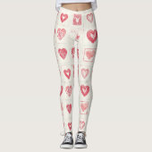 Leggings Chic Red Cream Valentine (Devant)