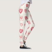 Leggings Chic Red Cream Valentine (Droite)