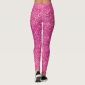 Leggings Chic rose Faux Parties scintillant Sparkles Girl G (Dos)