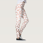 Leggings Chic Rose Gold Leopard Cheetah Poster de animal (Droite)