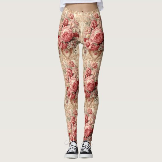 Leggings Chic Vintage Exquis (Devant)
