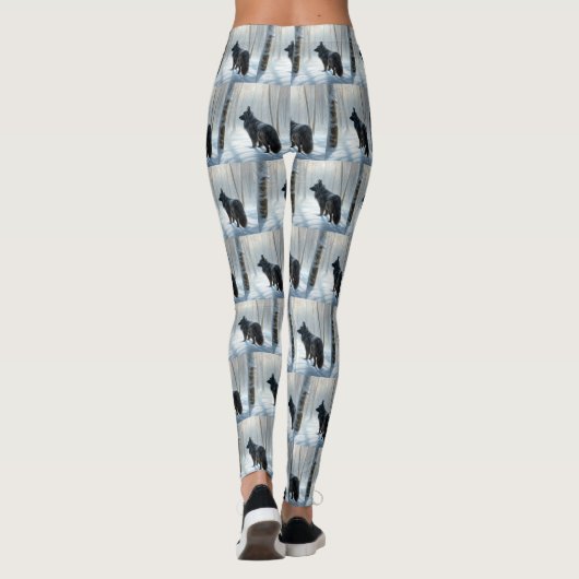 Leggings Chien à neiger belge Noël (Dos)