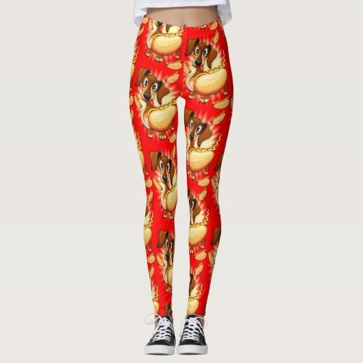 Leggings Chien chaud Dachshund (Devant)