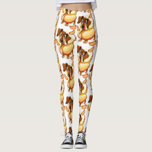 Leggings Chien chaud Dachshund (Devant)