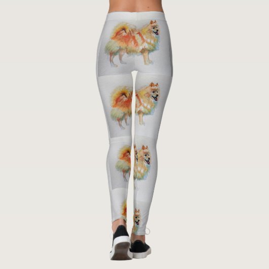 Leggings Chien Chien Chien Chien Chien Chien Allemand Spitz (Dos)