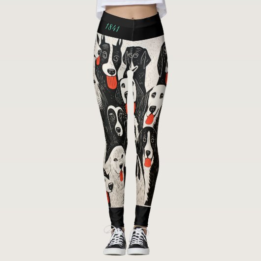 Leggings chien chiot (Devant)