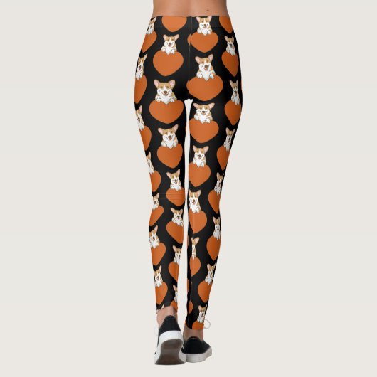 Leggings Chien chiot de Corgi mignon (Dos)