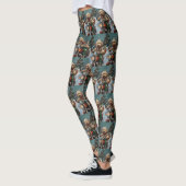 Leggings Chien Cockapoo à moto Noël (Gauche)