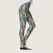 Leggings Chien Cocker Spaniel à moto Noël (Droite)