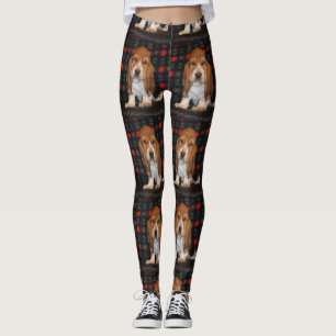 Leggings chien de basset des guêtres des femmes