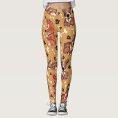 Leggings chien de chien mignon thème animal cool motif (Devant)