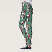 Leggings Chien de montagne bernois de Noël (Gauche)