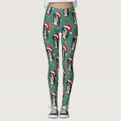 Leggings Chien de montagne bernois de Noël (Devant)