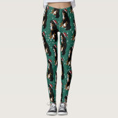 Leggings Chien de montagne bernois de Noël (Devant)