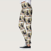 Leggings Chien de Terrier écossais avec oeufs de Pâques vac (Gauche)