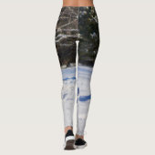 Leggings Chien de traîneau sibérien dans la neige (Dos)