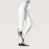 Leggings Chien enroué, guêtres enrouées de coutume d'amour (Droite)