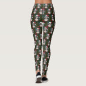 Leggings Chien Havanais en Noël de neige (Dos)