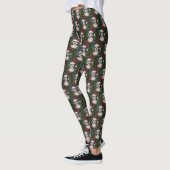 Leggings Chien Havanais en Noël de neige (Gauche)