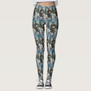 Leggings Chien Kelpie Australien à moto Noël