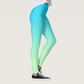 Leggings Chien + Le yoga d'Athleisure d'Aqua de pattes (Droite)