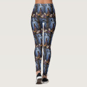 Leggings Chien Malinois belge Peinture d'Halloween lunaire (Dos)