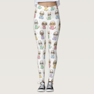 Leggings Chien Mignon pour Femmes – Dessin Animé C