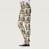 Leggings Chien Rhodesian Ridgeback avec oeufs de Pâques vac (Gauche)