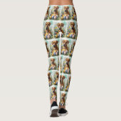 Leggings Chien Rhodesian Ridgeback avec vacances de œufs de (Dos)