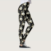 Leggings Chien Sibérien Husky Mignon (Droite)