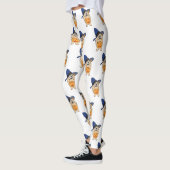 Leggings Chien Sorcière Citrouille (Gauche)