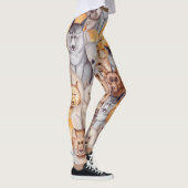 Leggings Chiens Aquarellés : Whimsical Seamless Fun (Droite)
