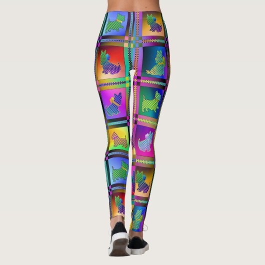 Leggings Chiens de Calico Scotties (Dos)