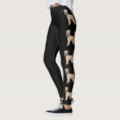 Leggings Chiens de caricature de Terrier roux à couche moll (Gauche)