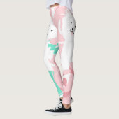 Leggings Chiens de chiots blancs mignons de Westie (Gauche)