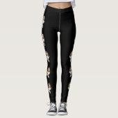 Leggings Chiens de dessin animé mignons Rough Collie Sable (Devant)