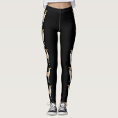 Leggings Chiens De Dessin Grisons Italiens Fawn Et Blanc (Devant)