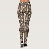 Leggings Chiens De Guinée Sur Peau De Serpent, (Dos)