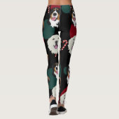 Leggings Chiens de montagne de Noël (Dos)