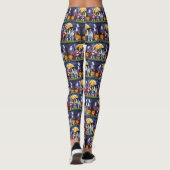 Leggings Chiens Kelpies Australiens Citrouille Halloween Dr (Dos)