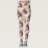 Leggings Chiens mignons Accrochage (Devant)