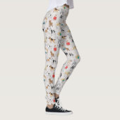 Leggings Chiens mignons Design Motif Blanc (Droite)