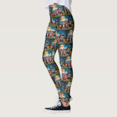 Leggings Chiens Pekingese Citrouille Halloween drôle (Gauche)