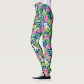 Leggings Chiens tropicaux colorés (Gauche)