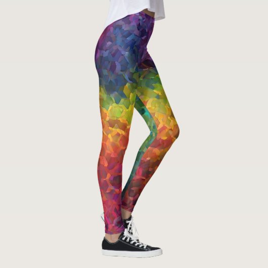 Leggings Chiffres mignonnes Hipster Big Bang Rainbow Design (Droite)