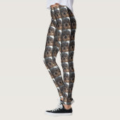 Leggings Chih Tzu Chien avec neige sur visage Photo mignonn (Gauche)