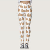 Leggings Chih tzu long cheveux dessin de chien (Devant)